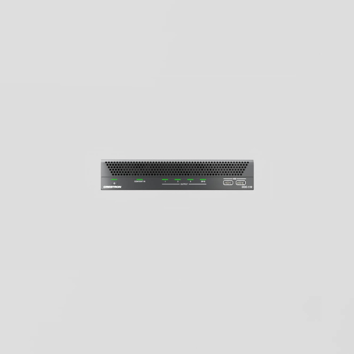 Crestron Collab Compute meeting-room system shown in a modern boardroom